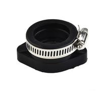 Adattatore flangia di ricambio per collettore carburatore, 1 pezzo, per moto da cross, adatto per Mikuni VM24 26 28 mm, realizzato con parti in gomma e alluminio