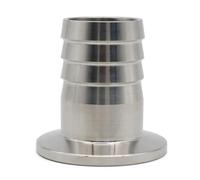 Adattatore flangiato con diametro mandrino 6~50 mm for raccordi a barbiglio for tubo flessibile for vuoto, giunto di collegamento adattatore flangiato in acciaio inossidabile(50x10mm)