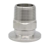 Adattatore flangiato esagonale con filettatura esterna, diametro esterno 3/4''~1'', raccordo for tubo flangiato in acciaio inossidabile for vuoto(50x1I2inch 196g)