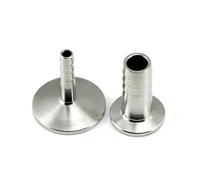 Adattatore flangiato KF25 in acciaio inossidabile 304 for raccordi a barbiglio for tubo flessibile for vuoto (giunto connettore adattatore flangiato for tubo flessibile for vuoto)(KF25-9(joint dia.))