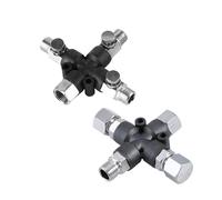 Adattatore for aerografo a 3 vie SD-403/404 Strumento connettore multiuso for collettore divisore tubo aria for collegare il compressore