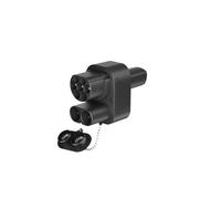 Adattatore for caricabatterie EV CA 32A CC 400A CCS2 for ricarica veicoli 500V-1000V CC 110V-250V CA convertitore for modello Y/S/3/X(Black)