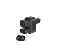 Adattatore for caricabatterie EV CA 32A CC 400A CCS2 for ricarica veicoli 500V-1000V CC 110V-250V CA convertitore for modello Y/S/3/X(Black)