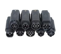 Adattatore for caricabatterie EV da 32 A e 7 kW tipo 2 a connettore di ricarica GBT for veicoli tipo 2 a tipo 1 SAE J1772, convertitore da 7,2 kW(Type1 to Tesla 7KW)