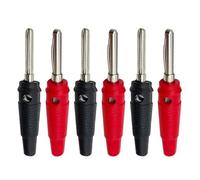 Adattatore for cavo di collegamento a vite con connettore for altoparlante impilabile rivestito isolato ad alta corrente da 4 mm(20 Red)