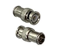 Adattatore for connettore da 2 pezzi BNC a spina maschio DVB-T IEC PAL;Convertitore coassiale RF con terminale jack femmina(BNC Plug to IEC Plug)
