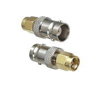 Adattatore for connettore da 2 pezzi SMA a spina maschio BNC e convertitore coassiale RF jack femmina dritto(Type 4-2Pcs)