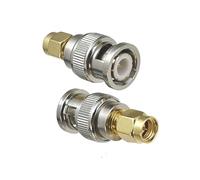 Adattatore for connettore da 2 pezzi SMA a spina maschio BNC e convertitore coassiale RF jack femmina dritto(Type 1-2Pcs)