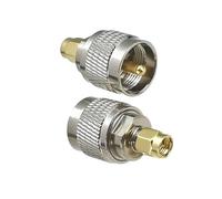 Adattatore for connettore da 2 pezzi SMA a UHF PL259 SO239 Spina maschio amp;Convertitore coassiale RF jack femmina dritto(Type 4-2Pcs)