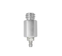 Adattatore for disconnessione rapida maschio da 8 mm Tr21-4 Macchina for la produzione di soda a bottiglia for serbatoio CO2 esterno, Nero e Argento(Silver)