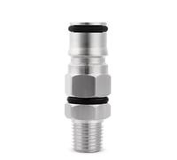 Adattatore for fusto Corny con attacco a sfera da 19/32'' e filettatura maschio NPT da 1/4'' for spillatura di birra, 1 pezzo(Liquid ball lock)
