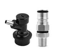 Adattatore for fusto Corny con attacco a sfera da 19/32'' e filettatura maschio NPT da 1/4'' for spillatura di birra, 1 pezzo(Liquid ball lock 2)