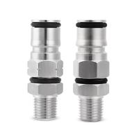 Adattatore for fusto Corny con attacco a sfera da 19/32'' e filettatura maschio NPT da 1/4'' for spillatura di birra, 1 pezzo(Ball lock post)