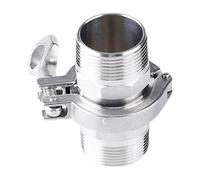 Adattatore for ghiera filettata con coperchio a tre morsetti SS304 con guarnizione in silicone - for raccordi for tubi sanitari in progetti di casa e giardino(MIP DN40 clamp64)