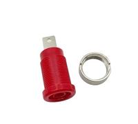 Adattatore for montaggio a pannello 40 PZ/LOTTO: connettore presa jack femmina a banana da 4 mm(Red Black(20 20))