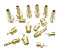 Adattatore for raccordo for tubo in ottone da 1/8" 1/4" 3/8" 1/2" 3/4" NPT maschio da 1/8"-3/4" pollici, attacco for tubo flessibile ...(1l4 NPT To 1l8 Inch)