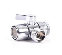 Adattatore for rubinetto con valvola deviatrice a 3 vie in ottone, interruttore a tre funzioni lingli