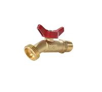Adattatore for rubinetto da giardino in ottone 1 pezzo, G1/2" maschio a connettore for tubo flessibile femmina NPT 3/4" for irrigazione esterna, serbatoio dell'acqua for autolavaggio