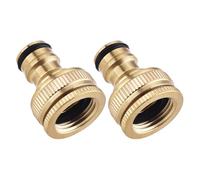 Adattatore for rubinetto in ottone, connettore filettato for tubo aeratore da G3/4" a G1/2" for lavatrice lavastoviglie giardino(2pcs)