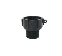 Adattatore for serbatoio IBC da 1 pezzo, S60, a connettore filettato da 1,5" a 2", 63/75/80/100 mm, for collegare il rubinetto del barile da giardino, raccordo for serbatoio IBC da 1000 litri.(E)