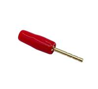 Adattatore for spina a banana placcato oro in rame da 20 pezzi 2 mm Terminali a banana dritti Spine for altoparlanti Connettore di cablaggio(10 Red 10 Black)