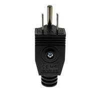 Adattatore for spina elettrica maschio CA Nema 5-15P a 3 pin, adattatore for prolunga ricablabile, connettore for cavo elettrico americano(Black)