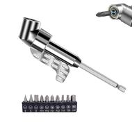 Adattatore for trapano ad angolo retto da 105 gradi, punta for cacciavite multifunzione, adatto for spazi ristretti, for tutti i trapani e chiavi a bussola(Long)