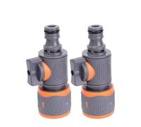 Adattatore for tubo da giardino con attacco rapido for acqua in ABS da 12/3/5 pezzi con valvola di intercettazione, raccordi for riparazione tubi, adattatori for nippli for pistola for irrigazione(2pc