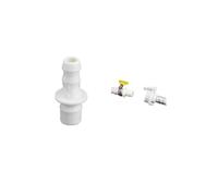 Adattatore for tubo di ingresso della lavatrice con testa in acciaio e attacco a clip - Raccordi filettati da 4/6 pollici for pistole for autolavaggio e raccordi for rubinetti(Barbed)