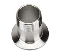Adattatore for tubo filettato maschio sanitario in acciaio inox 304, giunto da 3/8" 1/2" 3/4" 1" BSP, ghiera Tri Clamp da 1,5" 2" 50,5 mm for uso domestico(1")