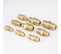 Adattatore for tubo flessibile, connettore rubinetto,maschio adatto for tubo diametro esterno adattatori for raccordi for tubi SAE da 45 gradi in ottone Connettori 229 PSI(Type 12)