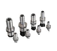 Adattatore for tubo flessibile in acciaio inossidabile 304, maschio metrico M12 M14 M16, da 6, 8, 10, 12 mm, connettore idraulico, 1 pz.(12-M14x1.5)
