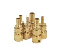 Adattatore for tubo flessibile in ottone for irrigazione da giardino - Raccordo maschio a sgancio rapido, 6/8/10/12/14/16/19/25 mm(B6mm)