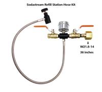 Adattatore for valvola a sfera for stazione di ricarica CO2 Carbonatore for cilindro Tr21-4, bottiglia grande for serbatoio di CO2 W21.8-14 DIN477 CGA320(W21.8-36-B)