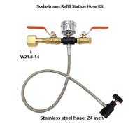 Adattatore for valvola a sfera for stazione di ricarica CO2 Carbonatore for cilindro Tr21-4, bottiglia grande for serbatoio di CO2 W21.8-14 DIN477 CGA320(W21.8-24-B)