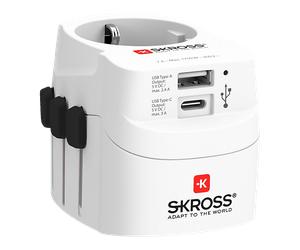 ADATTATORE FRANCO/TEDESCO SKROSS 1302962 UNIVERSALE MUV USB (A/C)