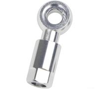 Adattatore Freno Disco Oliato Lega Alluminio Argento | Lega alluminio CNC, compatibile per magura, perdite, finitura anodizzata, argento