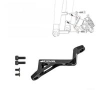 Adattatore freno MTB a Road PM Direct Mount Nero | Converte supporti PM, adatto a rotori da 160 mm/180 mm, montaggio diretto a piatto, compatibile anteriore/posteriore