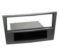 Adattatore frontale 1-DIN con vuoto tascabile compatibile con Opel carbone me...