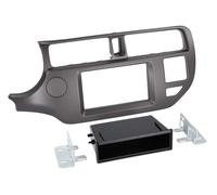 Adattatore frontale 2 DIN per con vuoto tascabile Kia Rio 09/2011-> > antracite