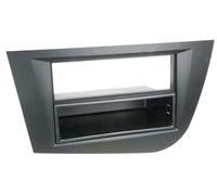 Adattatore frontale 2 DIN per Seat Leon 2005 - 2009 nero con vuoto tascabile