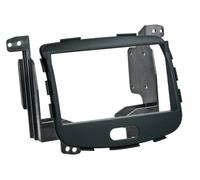 Adattatore frontale soft touch 2-DIN compatibile con Hyundai i10 2008 > nero