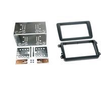 Adattatore frontale soft touch 2-DIN compatibile con Seat / Skoda / VW nero