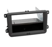 Adattatore frontale soft touch 2-DIN con vuoto tascabile compatibile con Seat...