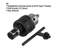 Adattatore gambo trapano materiale acciaio design tre ganasce set 3 pezzi per ga