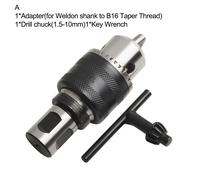 Adattatore gambo trapano materiale acciaio design tre ganasce set 3 pezzi per ga