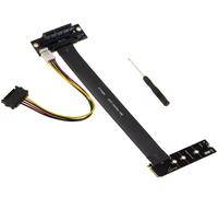Adattatore Gen 4.0 M2 M Key Vers PCIe X4, 20Cm, Uscita Laterale 90°