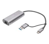 DIGITUS DN-3028 - Scheda di rete, USB-A/C, 2,5 Gigabit Ethernet, 1 RJ45