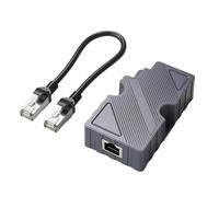 Adattatore GigE PoE 150 W, Convertitore DC Boost, Kit Adattatore Ethernet 10/100/1000 Mbps, Alta Efficienza con Cavo per Antenna Parabolica V2