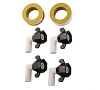Adattatore girevole a 360 gradi girevole a gomito da 1/2 x 1/4 di pollice per sistemi di pompaggio a mano per lavello caravan con nastro sigillante incluso